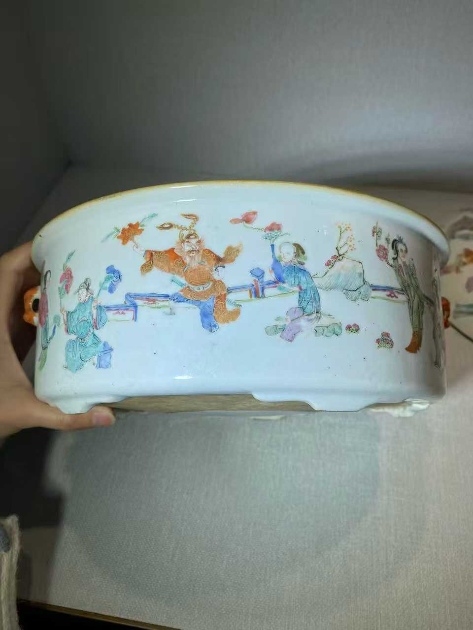 粉彩十二花神图一品锅