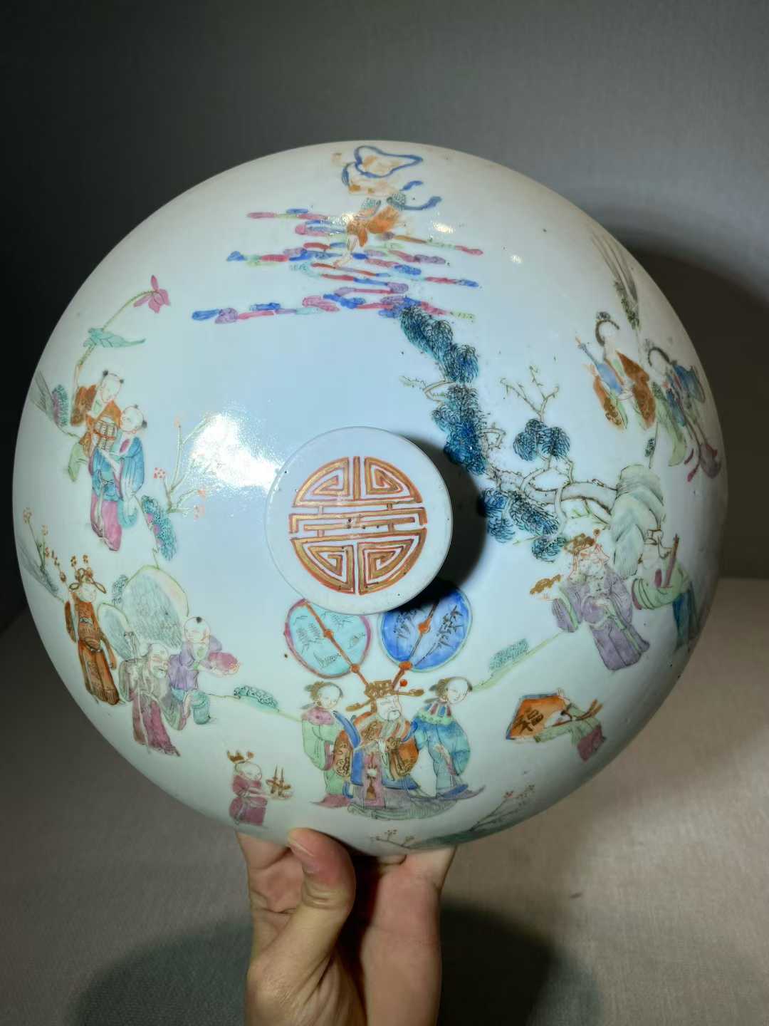 粉彩十二花神图一品锅