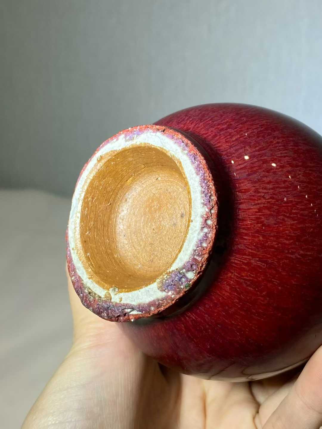 均红釉玉壶春瓶
