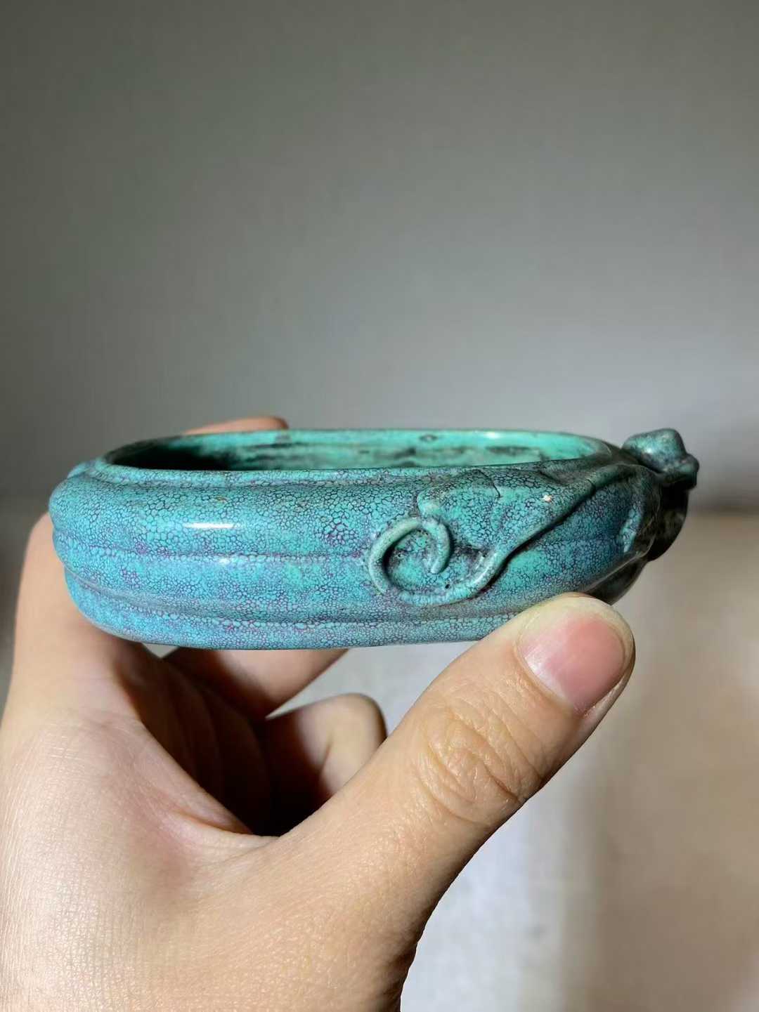 炉钧釉癞瓜形洗