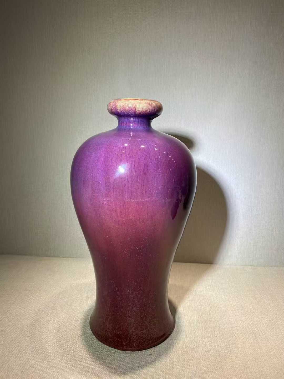 窑变釉盆口梅瓶