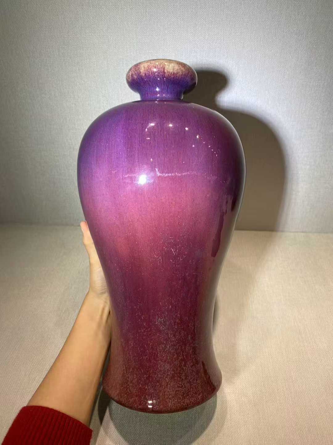 窑变釉盆口梅瓶