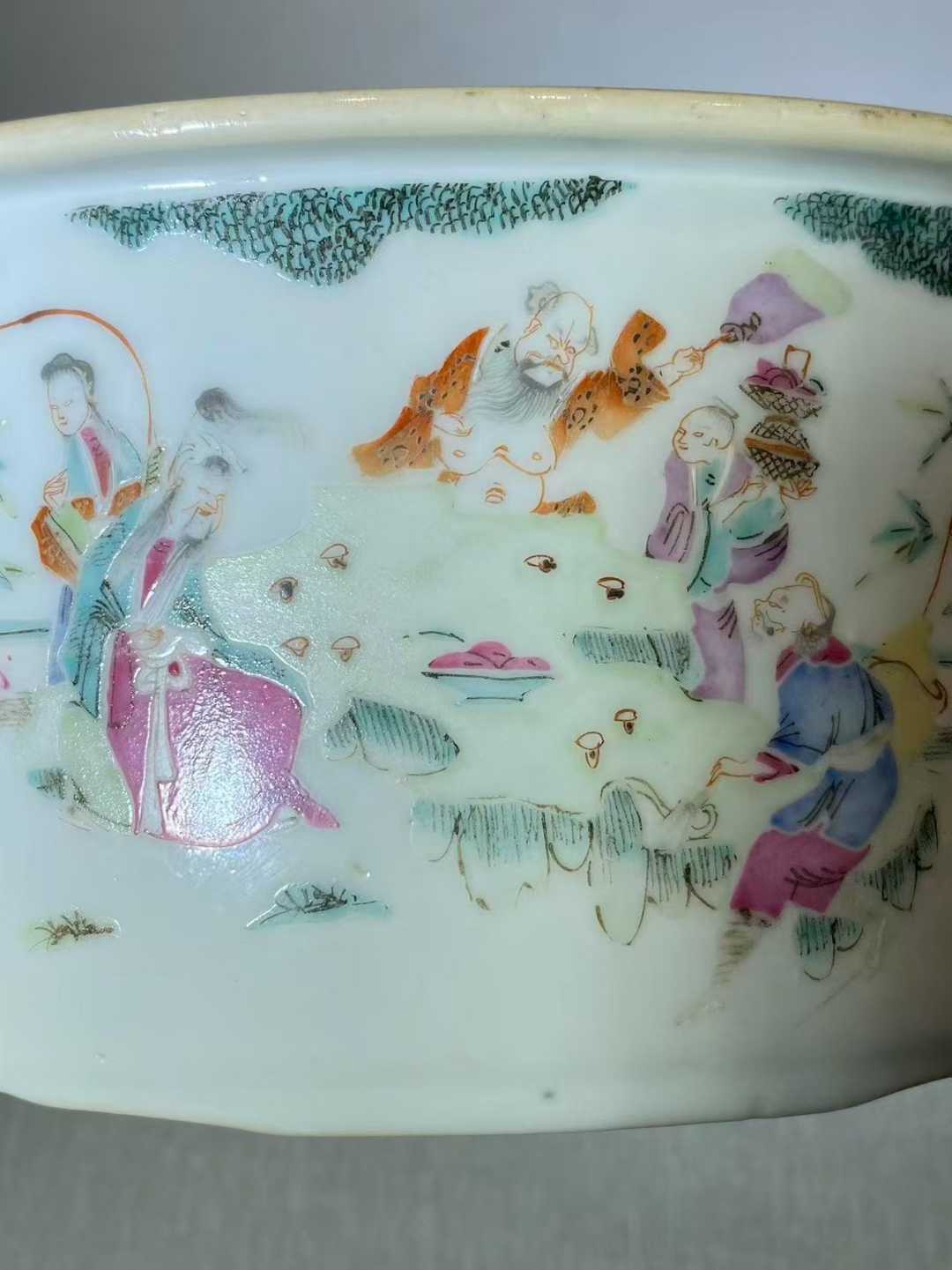 粉彩群仙祝寿一品锅