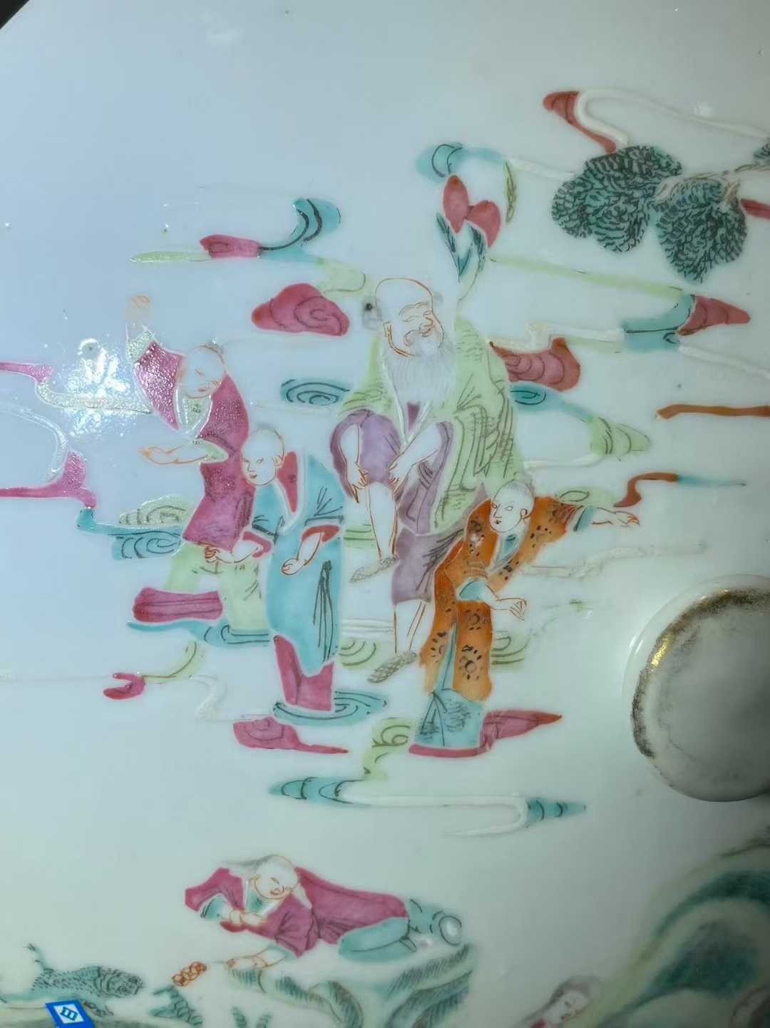 粉彩群仙祝寿一品锅