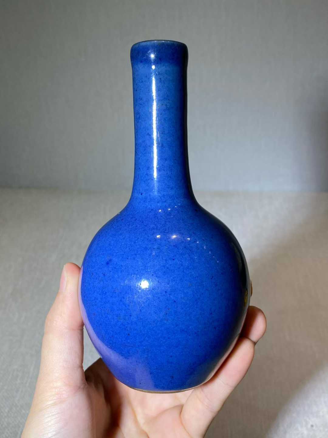 霁蓝釉小天球