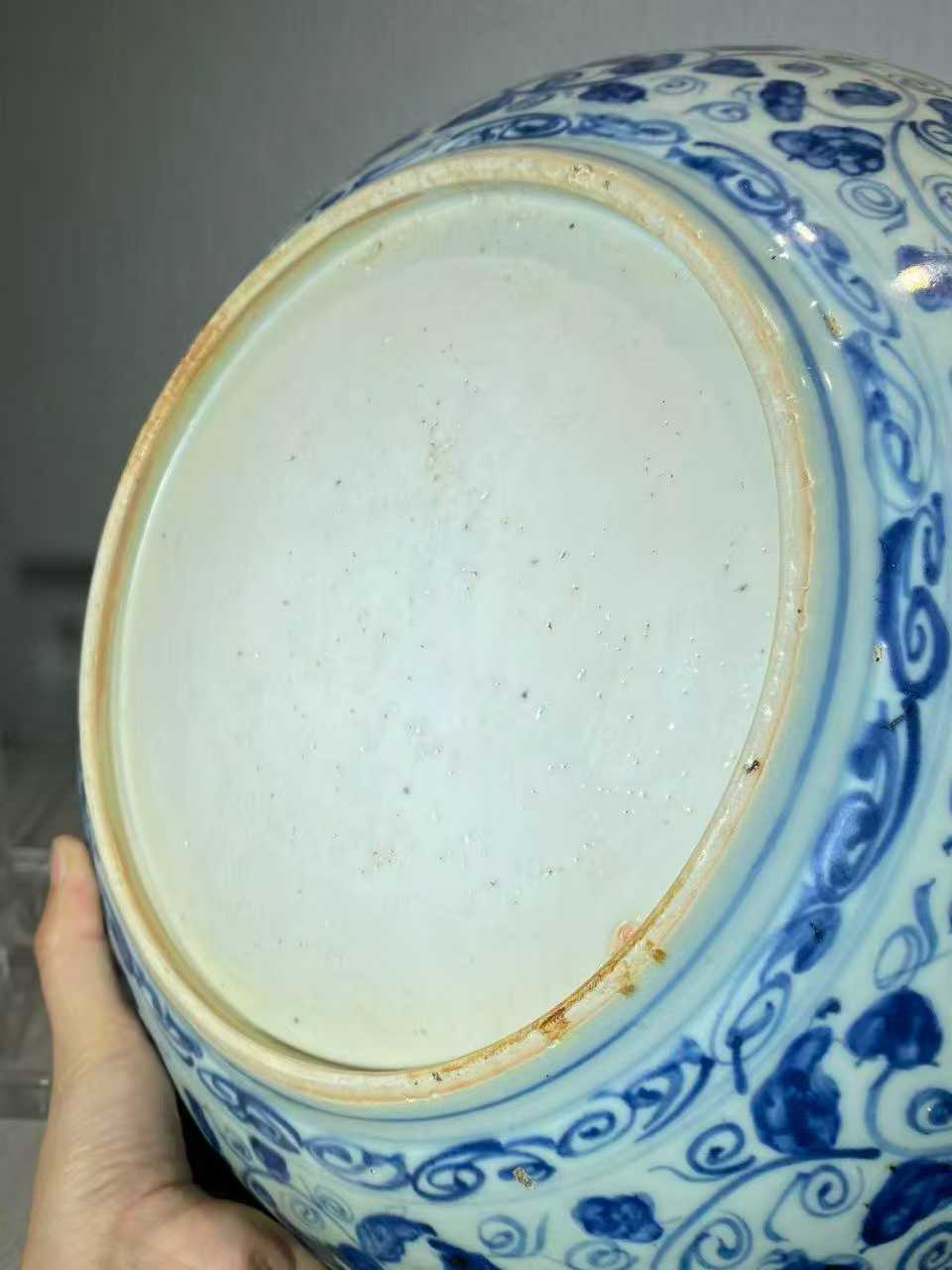 青花三果纹盘