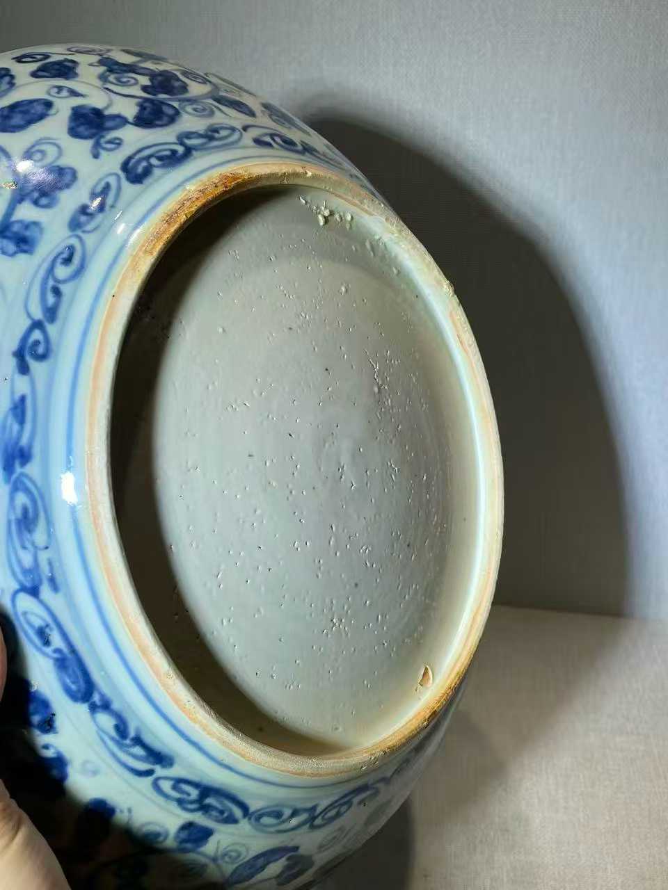 青花三果纹盘