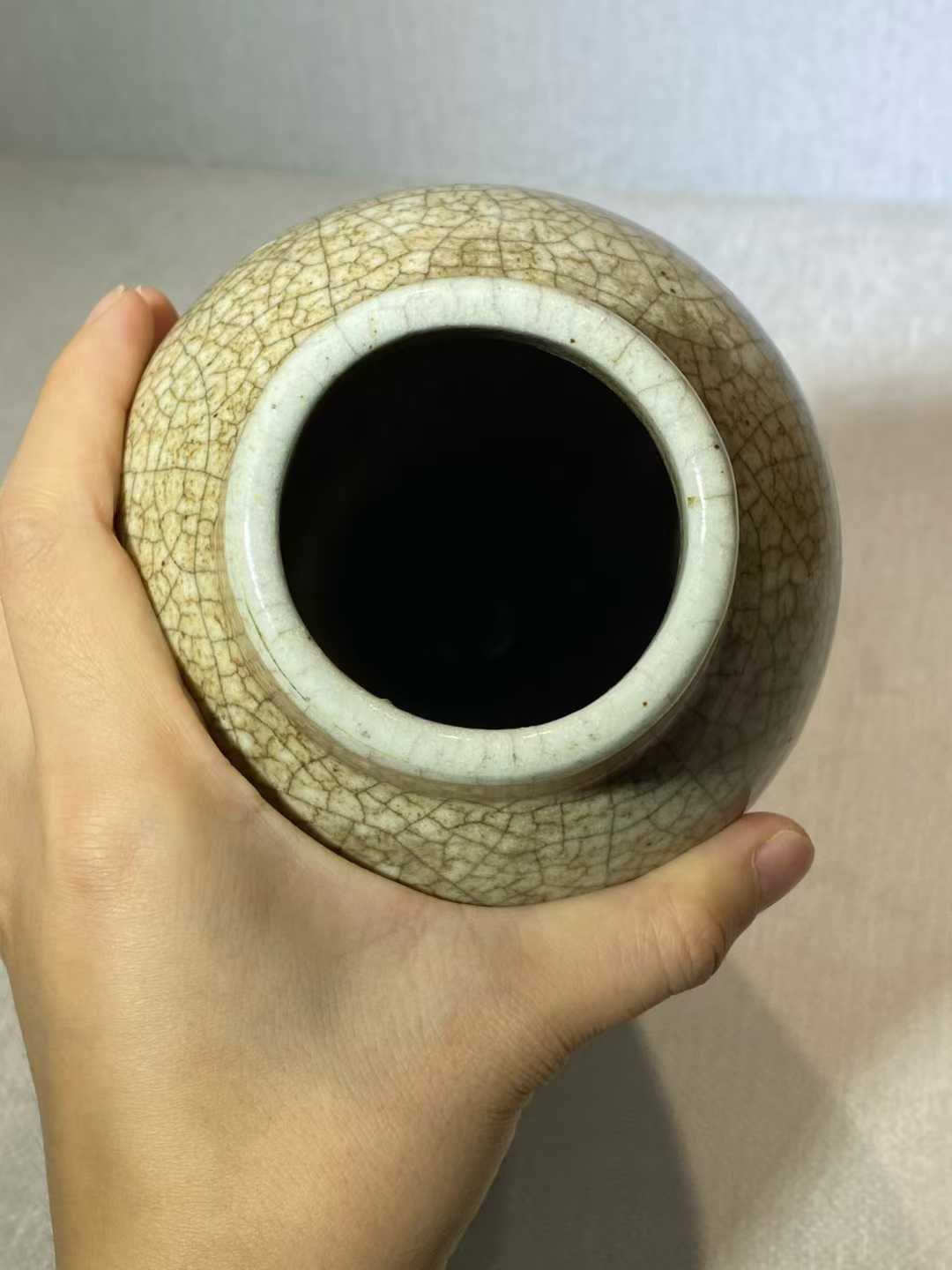 哥釉象腿瓶