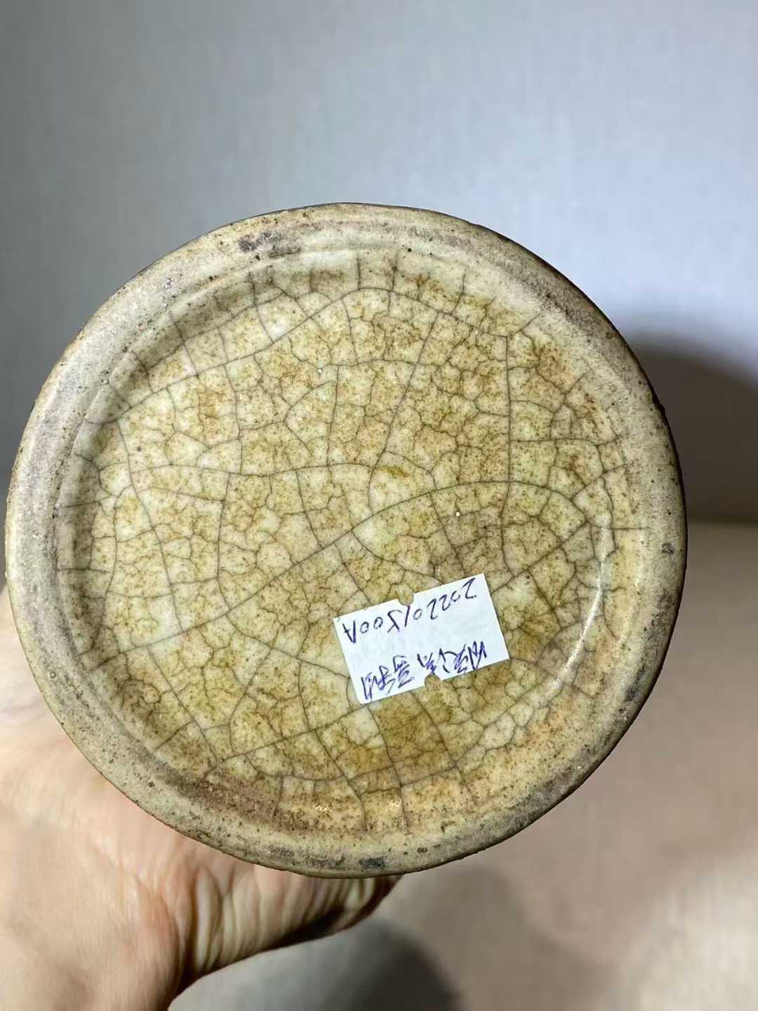 哥釉象腿瓶
