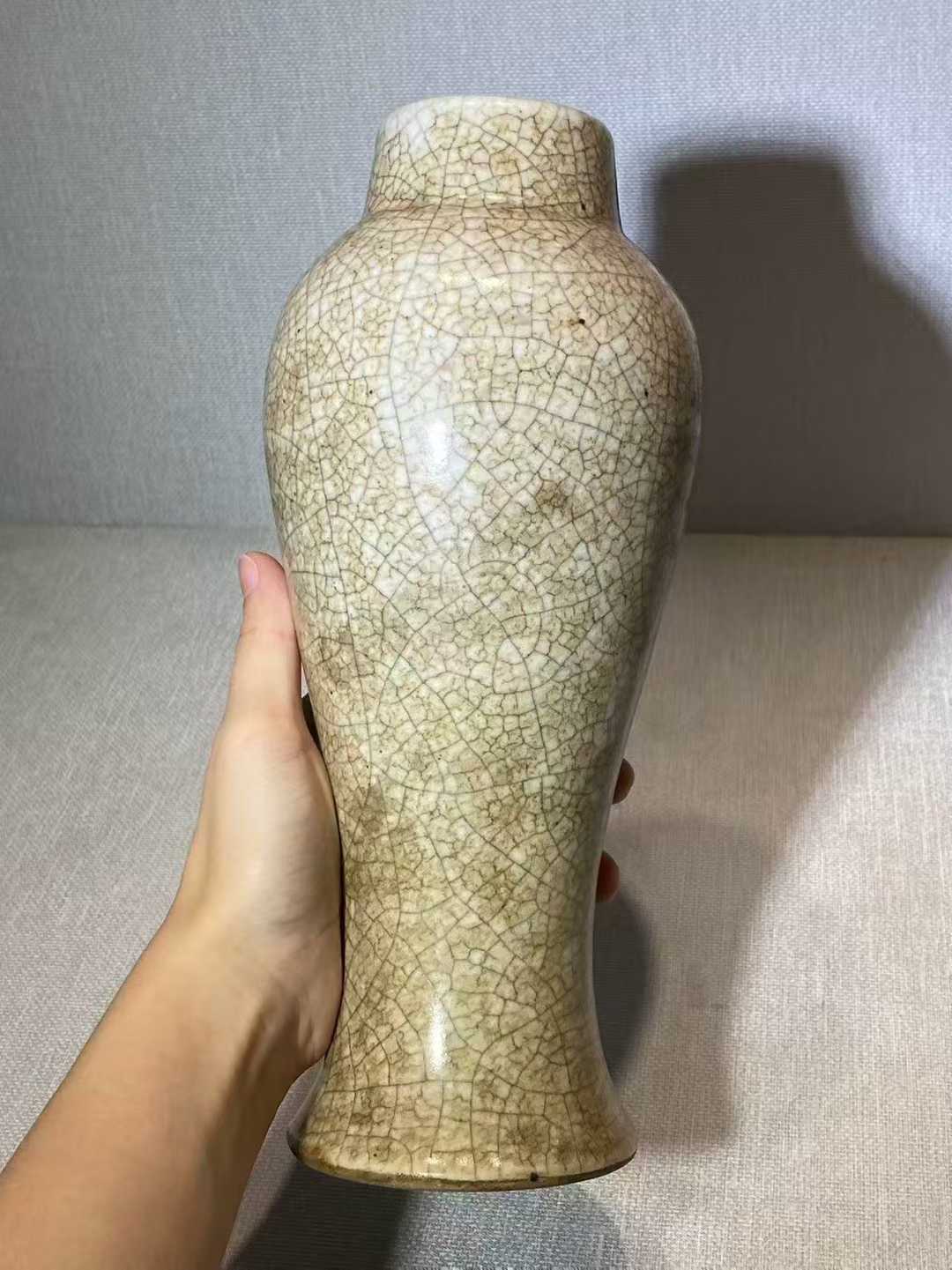 哥釉象腿瓶