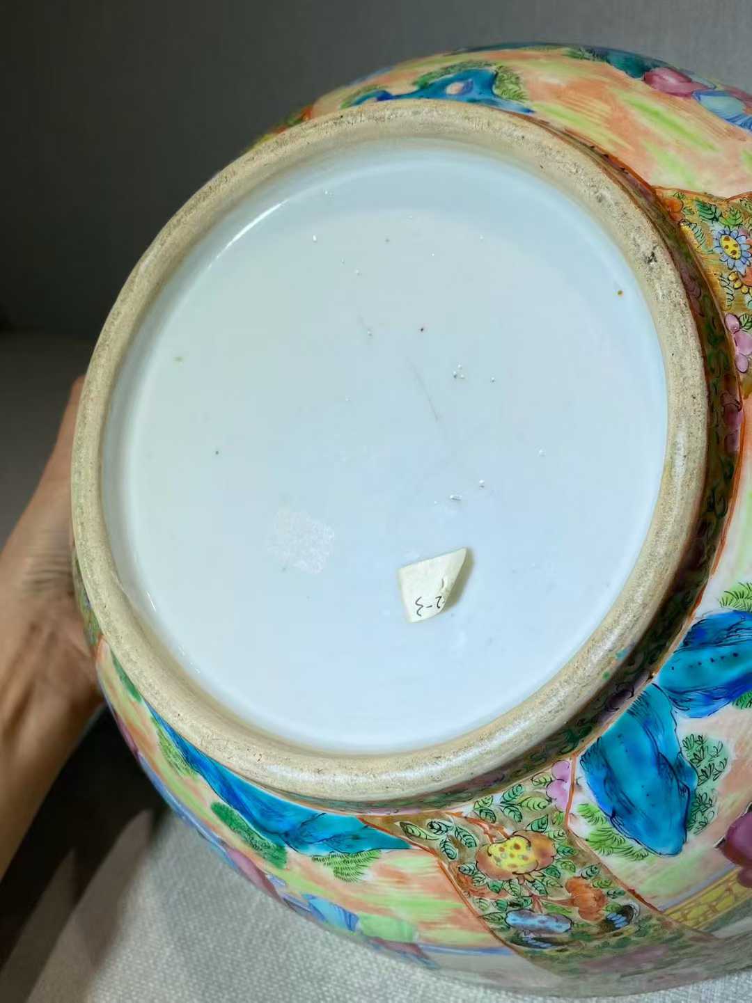 广彩人物故事图大碗 （潘趣碗）