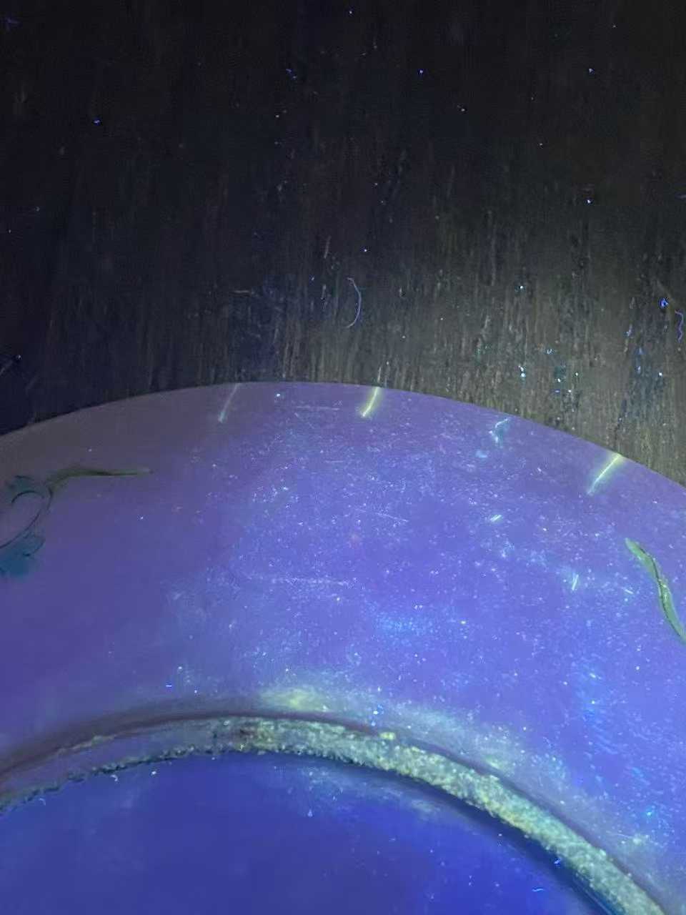 黄地粉彩花鸟图盘一对