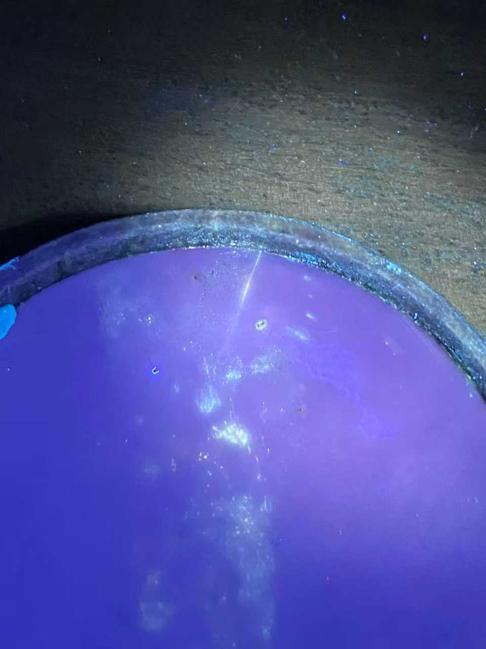 青金石釉模印五福捧寿印盒