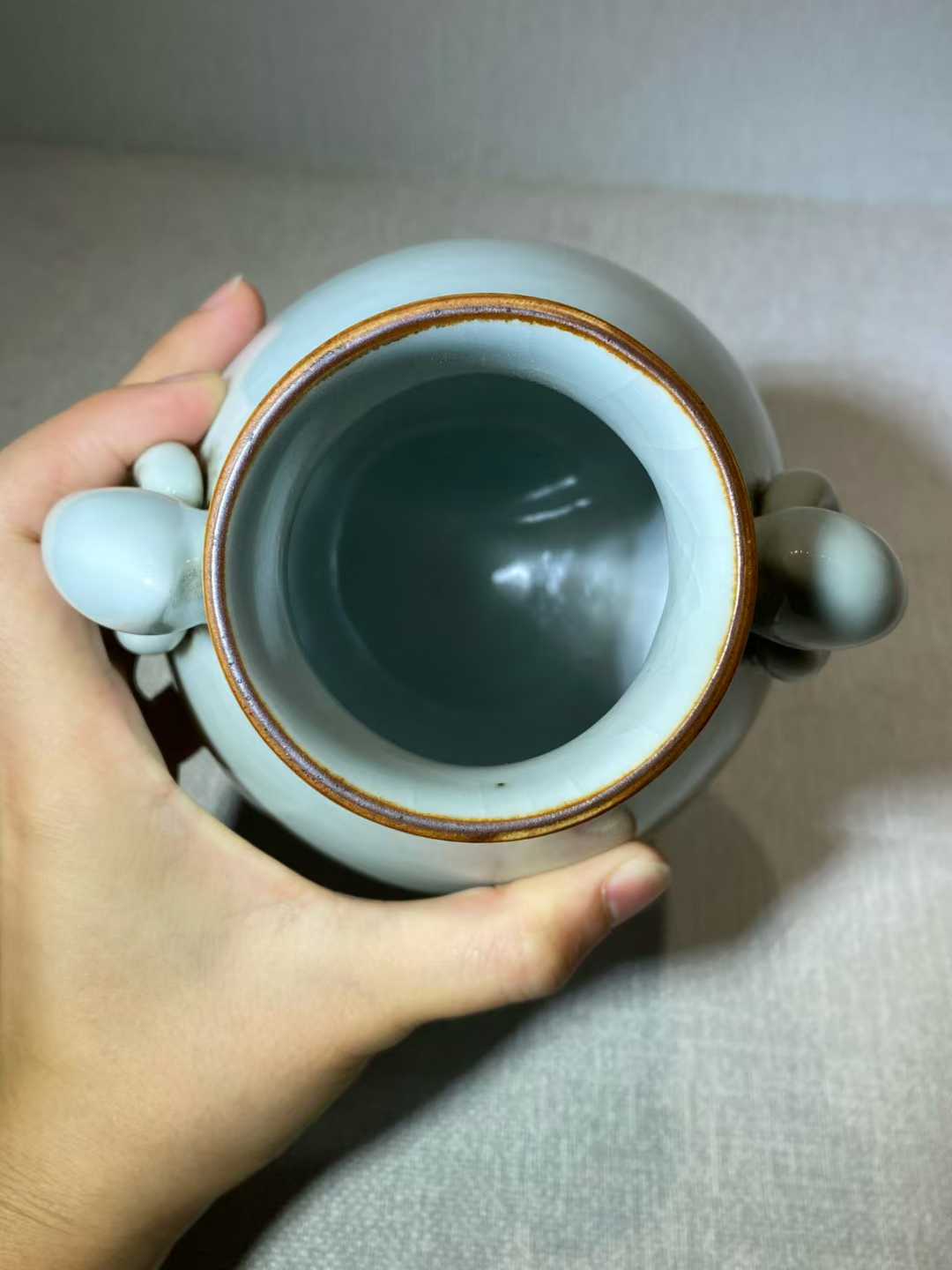 仿官釉鸠耳尊
