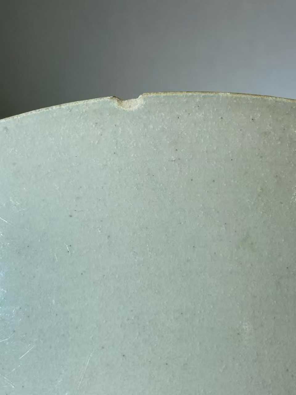 湖田暗花卉斗笠碗