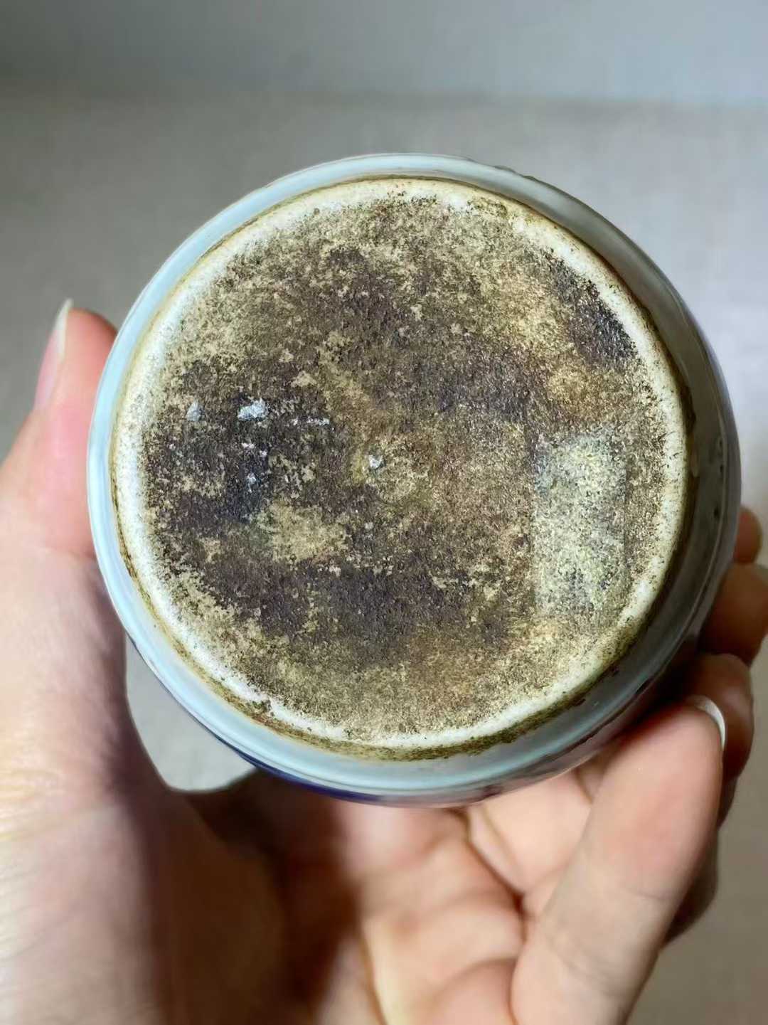 青花文王访贤烛台