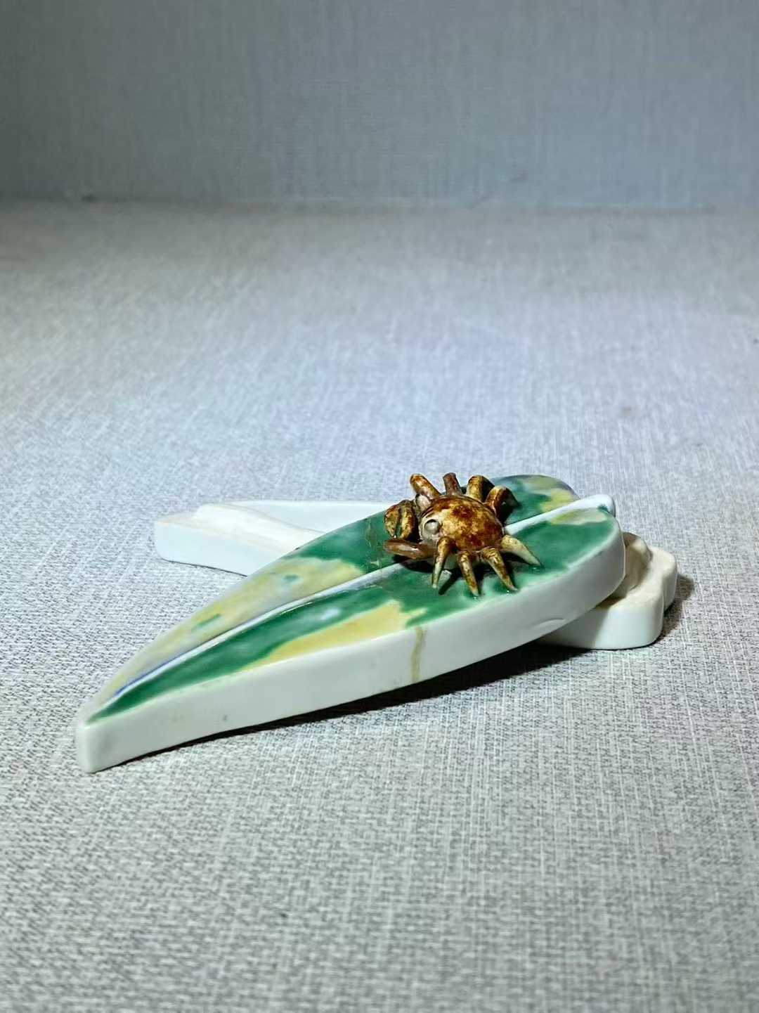 虎皮三彩富甲一方盖盒