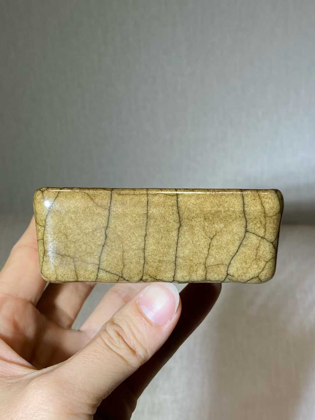仿哥釉四方洗