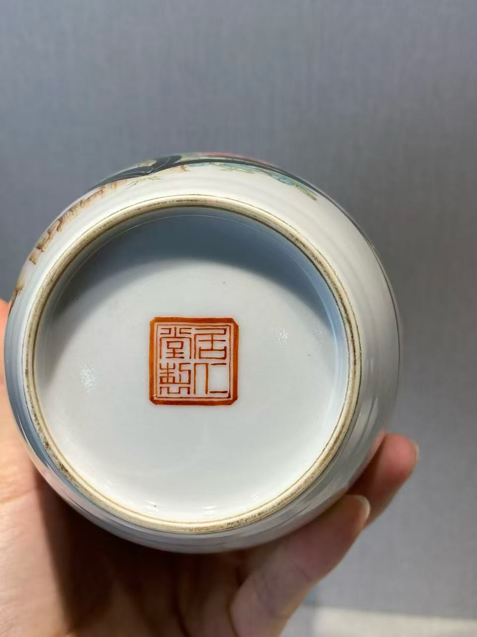 珐琅彩锦鸡芙蓉图瓶 一对