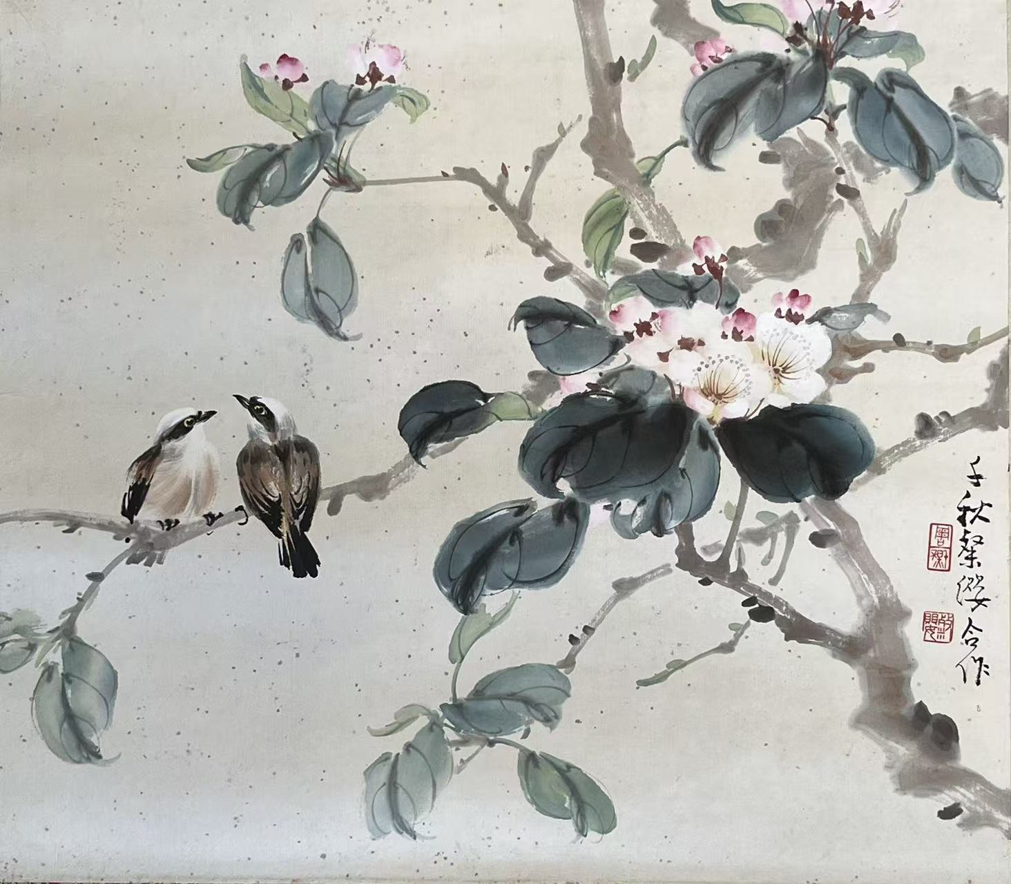 周千秋、梁粲缨伉俪合作花鸟作品