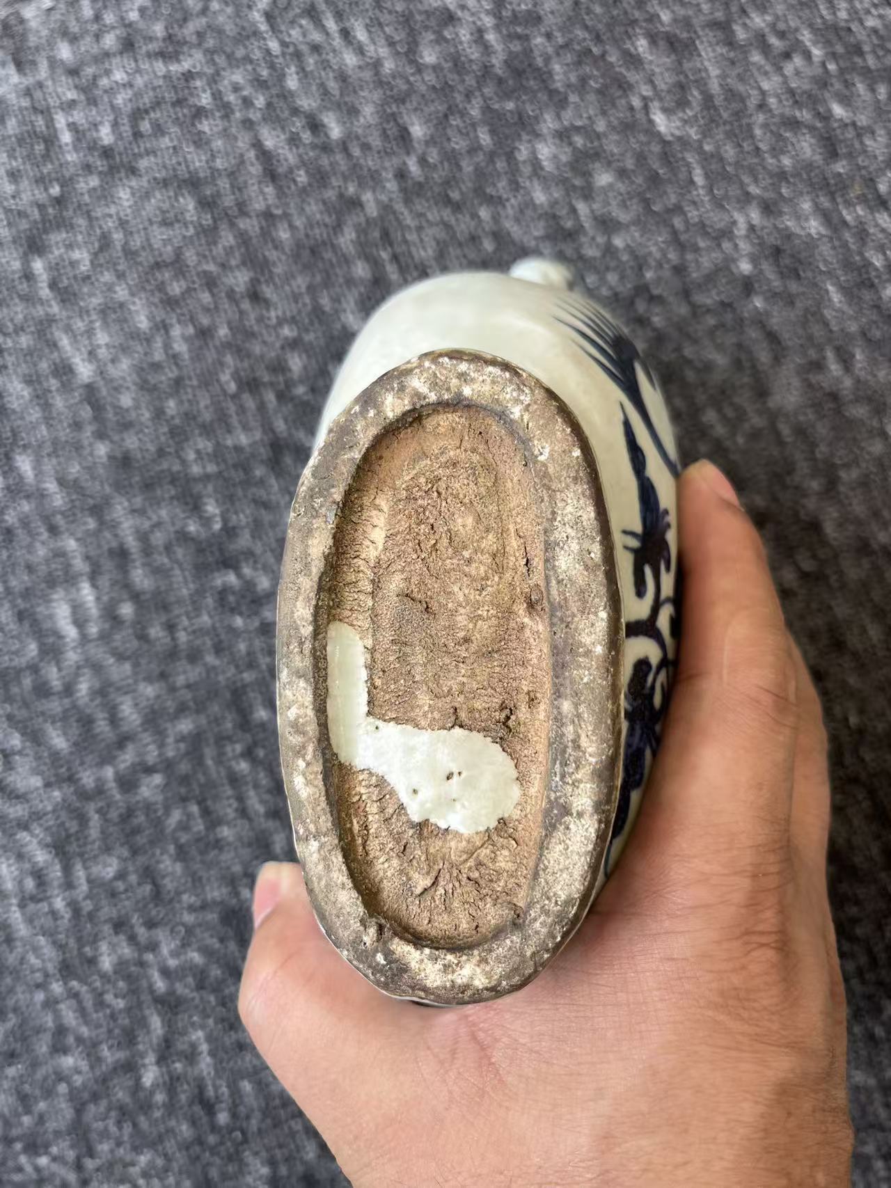 青花龙鳞凤纹凤首执壶一对