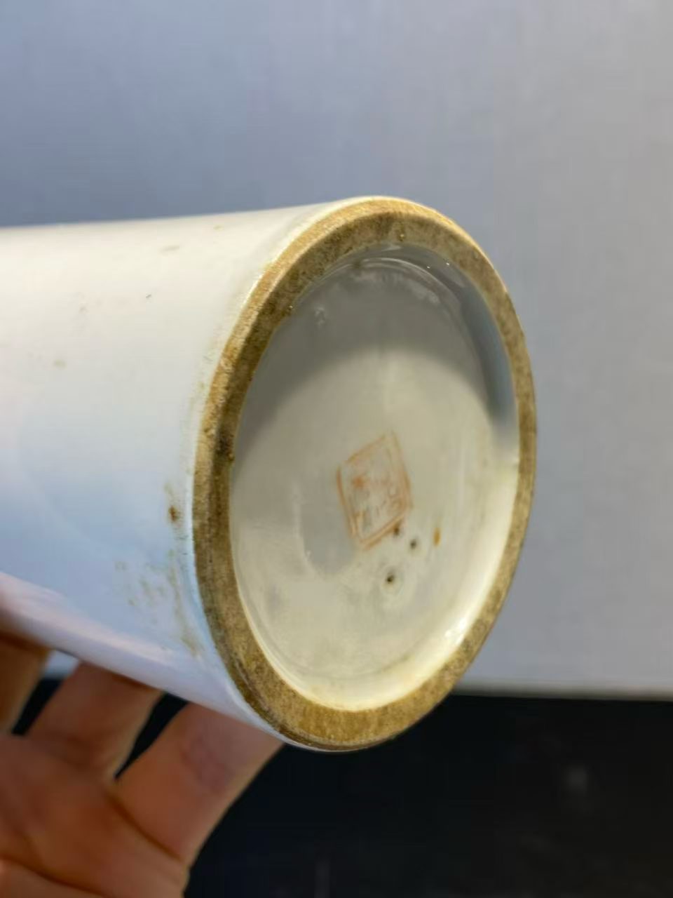粉彩天官赐福笔筒
