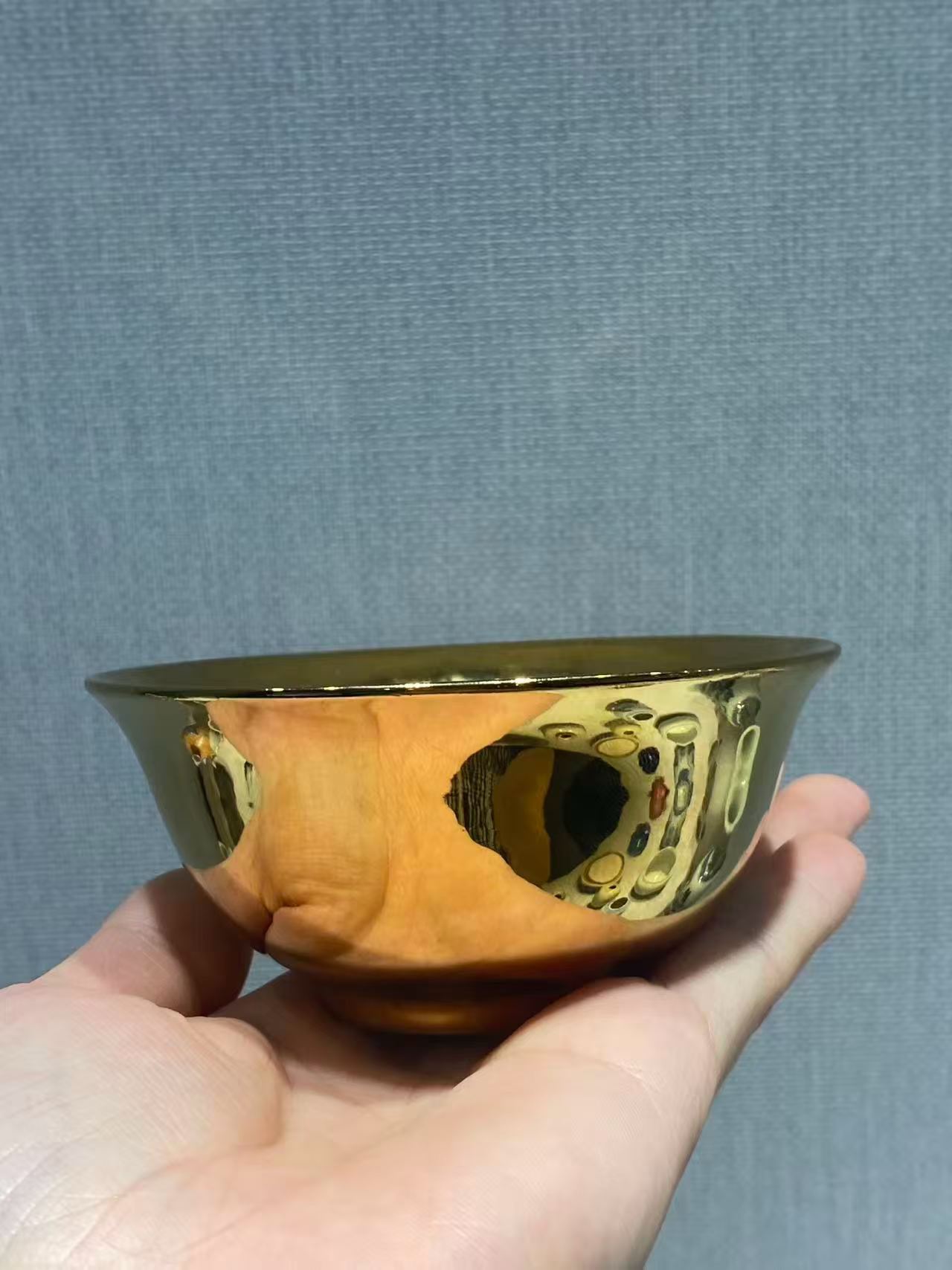 金釉茶圆