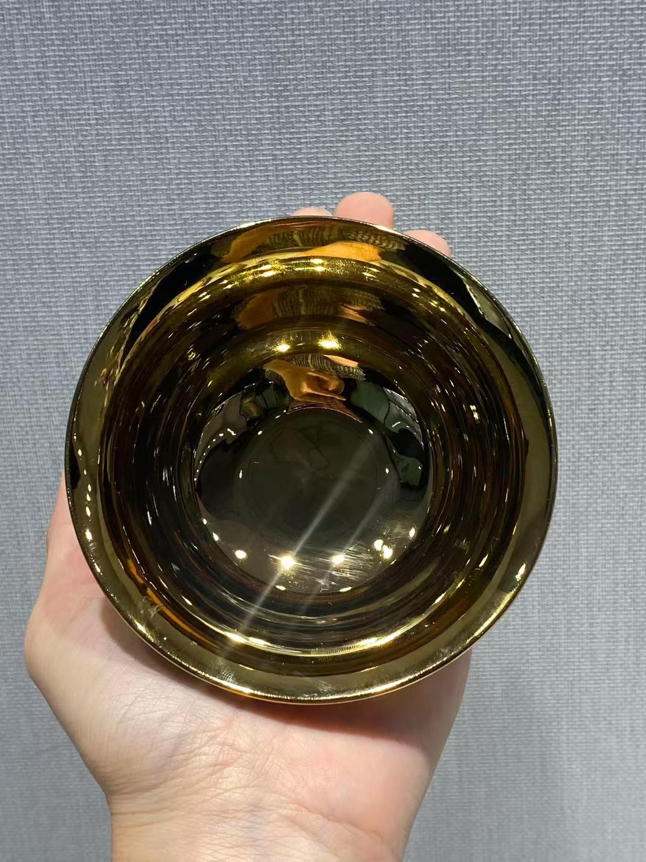 金釉茶圆