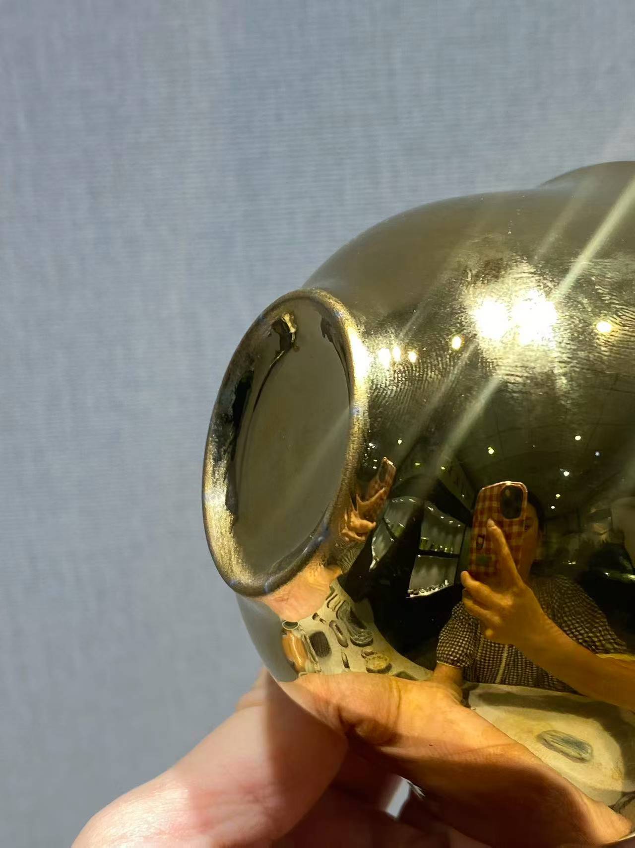 金釉茶圆