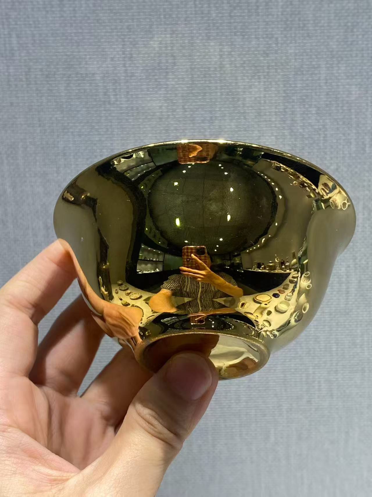 金釉茶圆