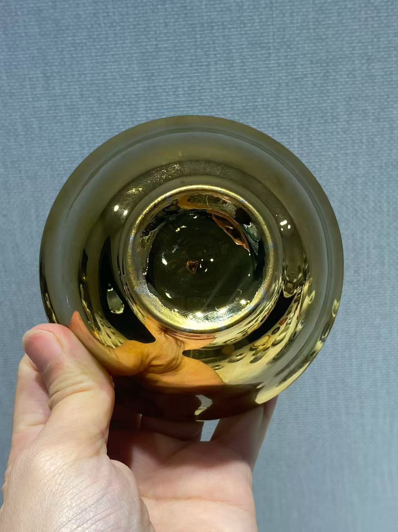金釉茶圆