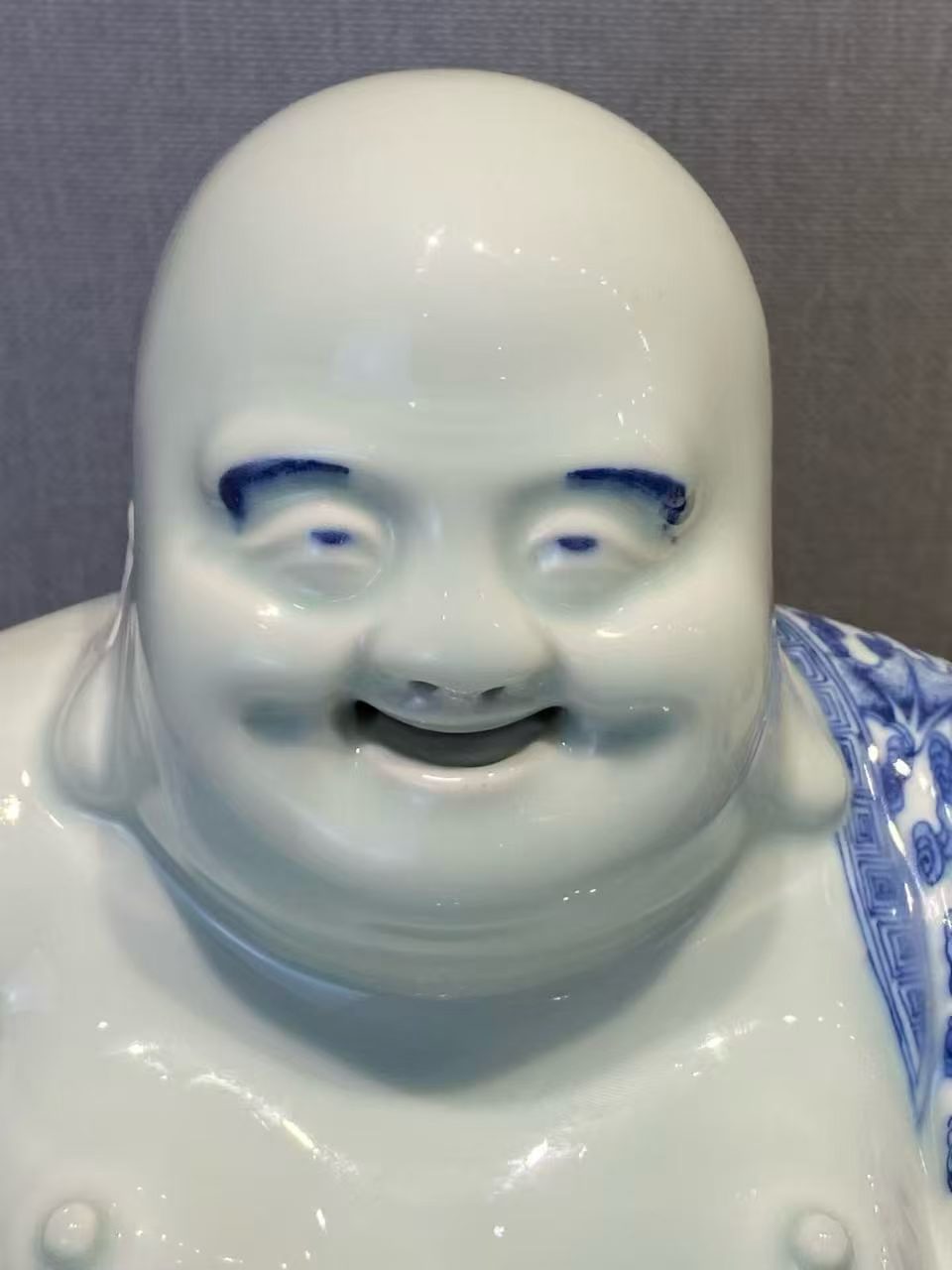 青花洪福齐天弥勒佛