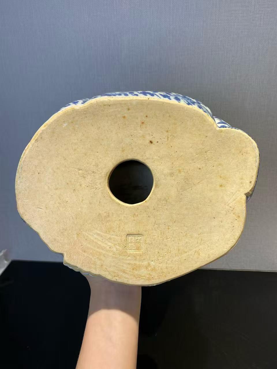 青花洪福齐天弥勒佛