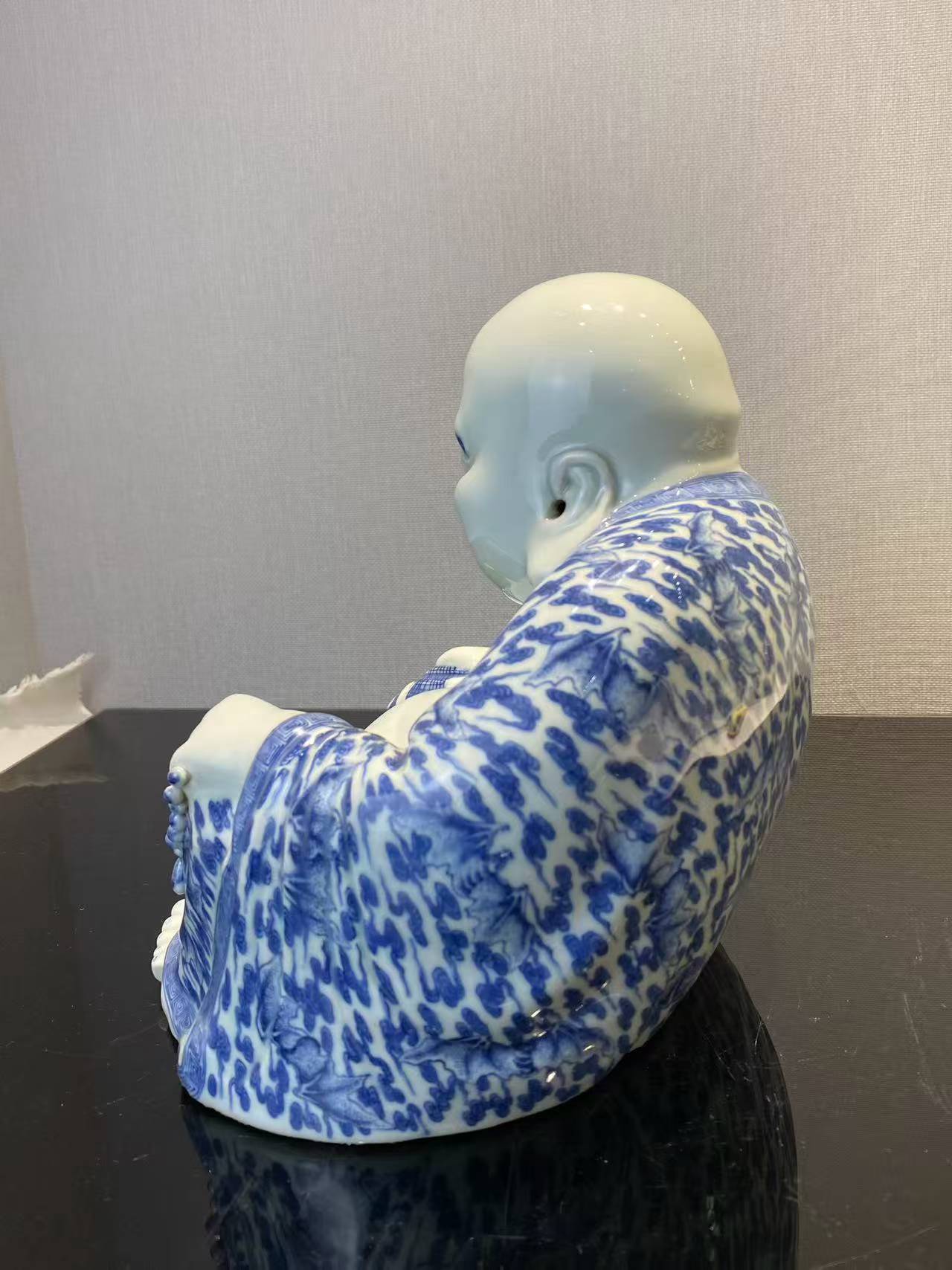青花洪福齐天弥勒佛