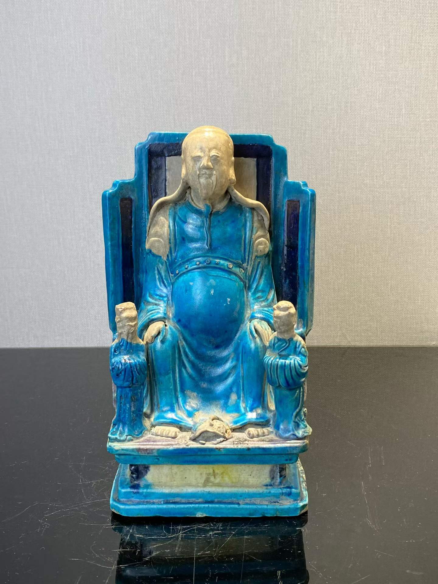 珐华彩真武大帝像