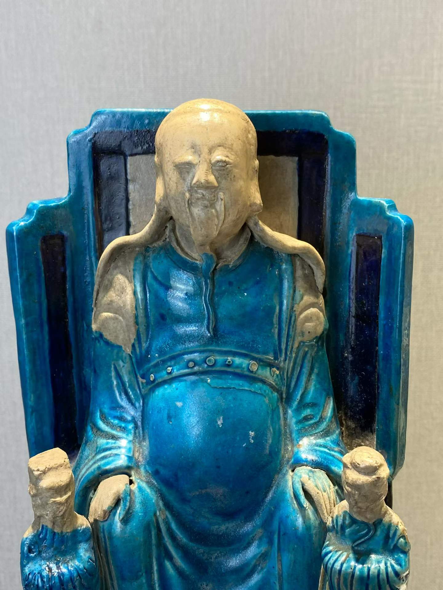 珐华彩真武大帝像