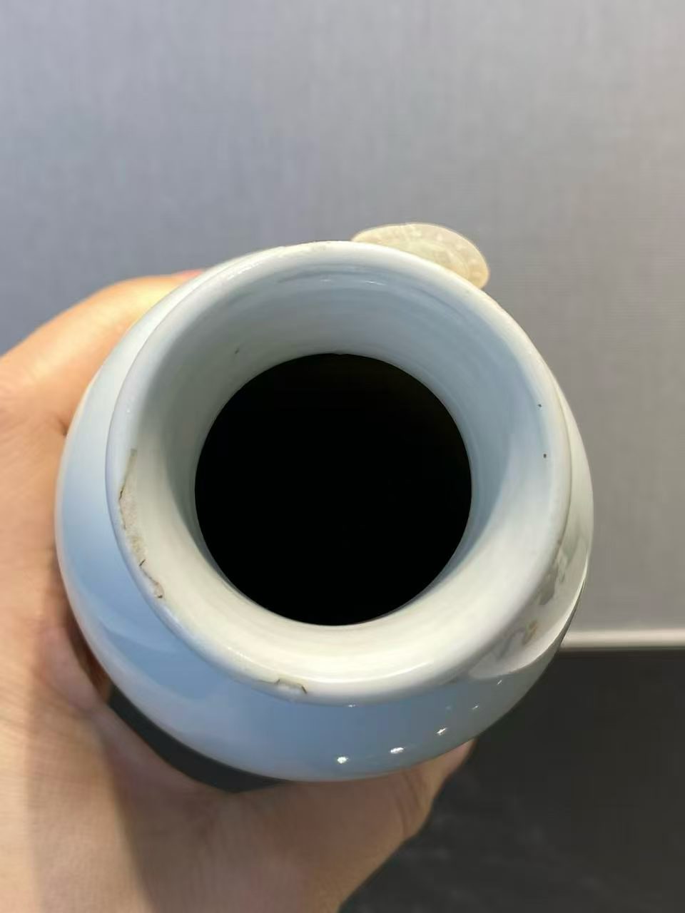 青花花鸟纹筒瓶