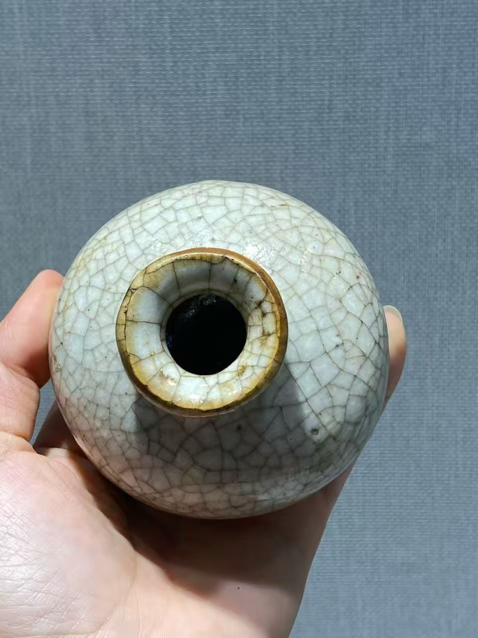 哥釉小口罐