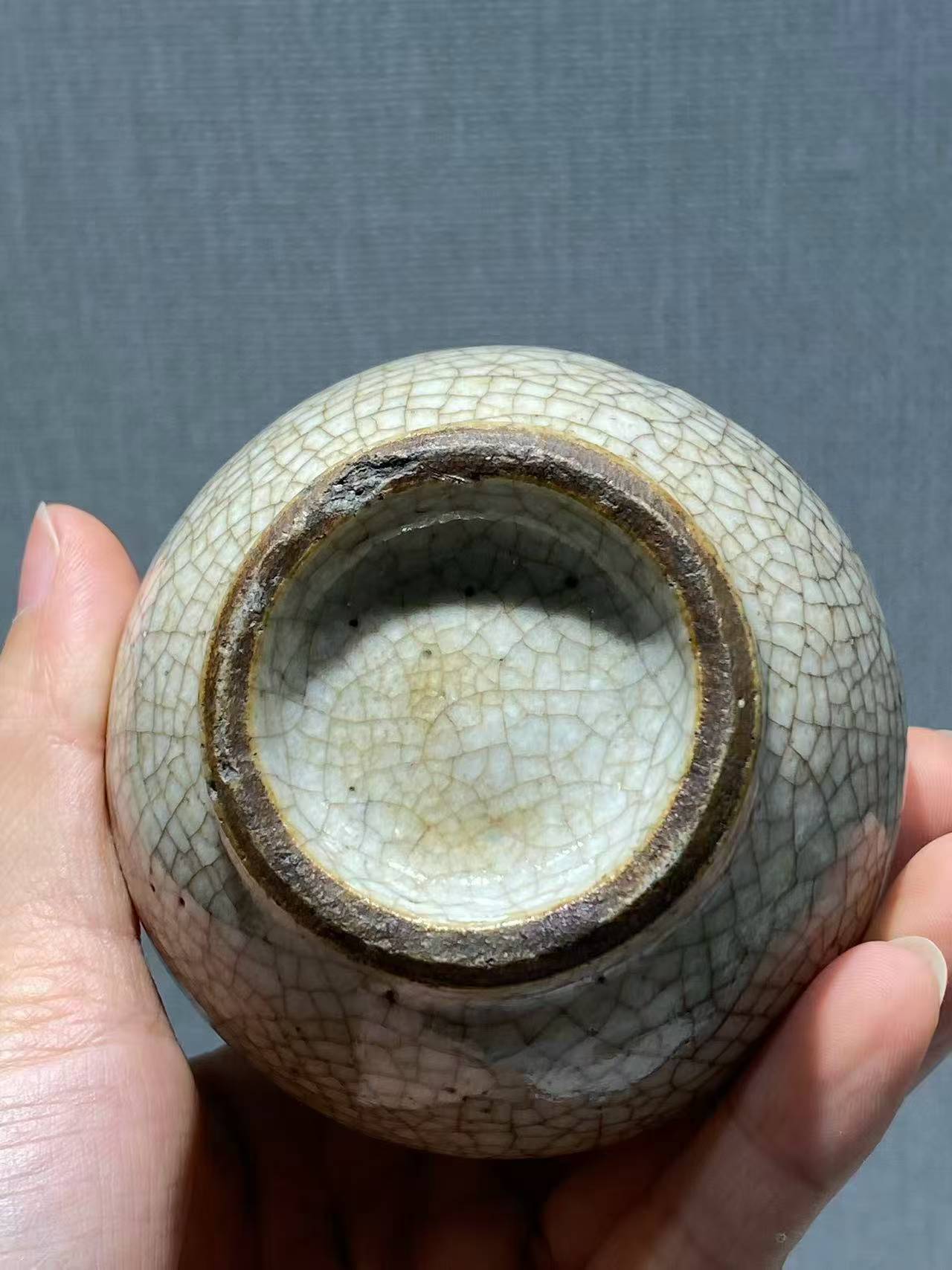 哥釉小口罐