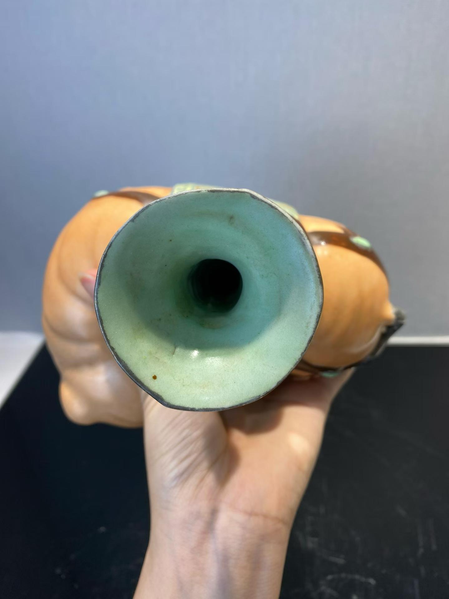 粉彩仿生瓷太平有象一对