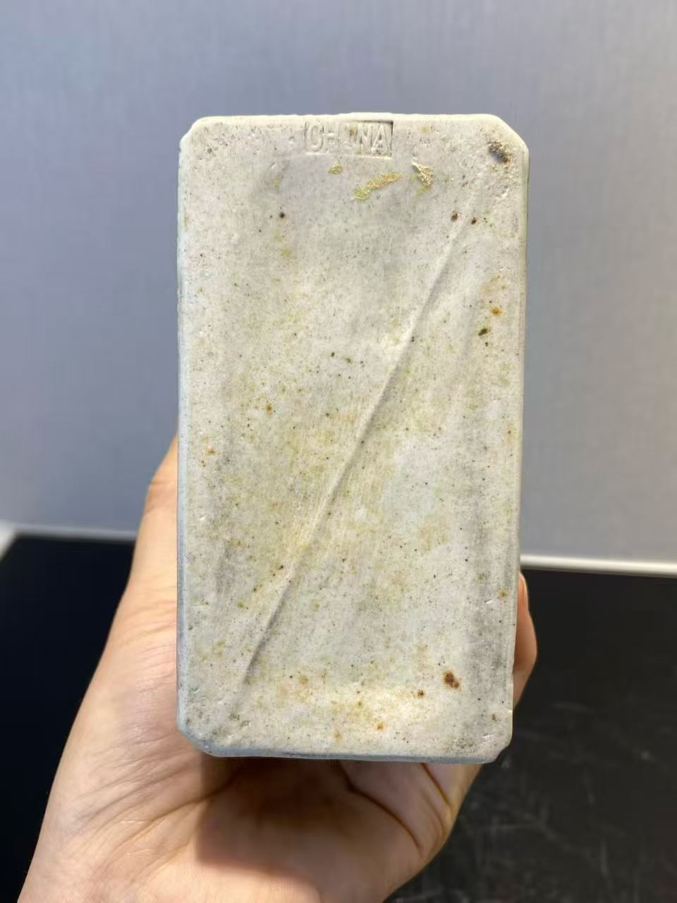 粉彩仿生瓷象一对