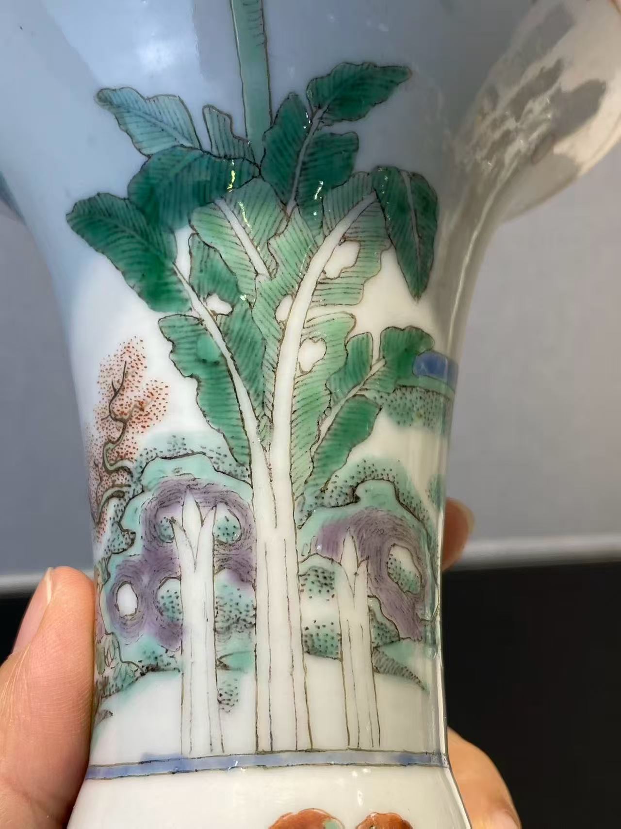 五彩携琴访友花觚